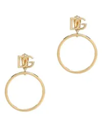 Dolce & Gabbana Creolen mit DG-Logo Gold