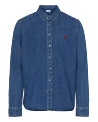 AMI Paris Jeanshemd Ami de Cœur Blue