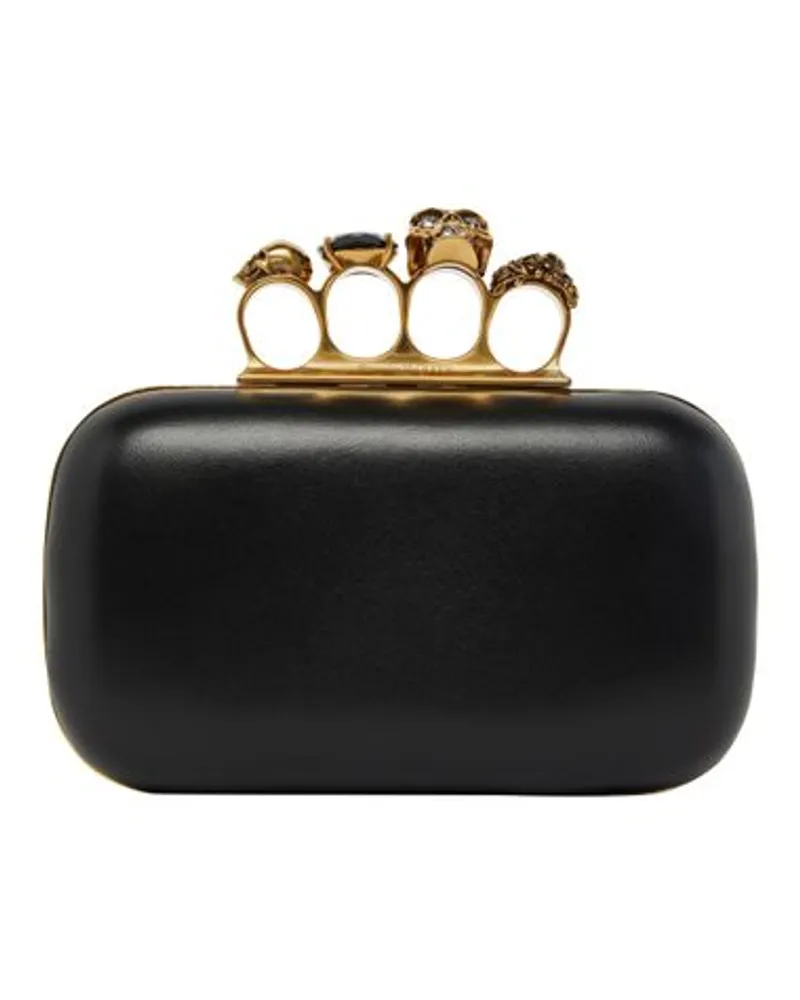 Alexander McQueen Clutch Skull Black