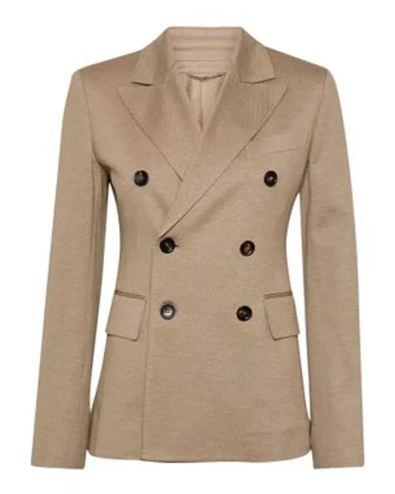 Max Mara Zweireihige Jacke Zirlo Beige