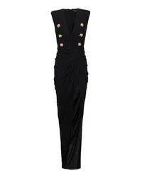 Balmain Langes Kostümkleid Black