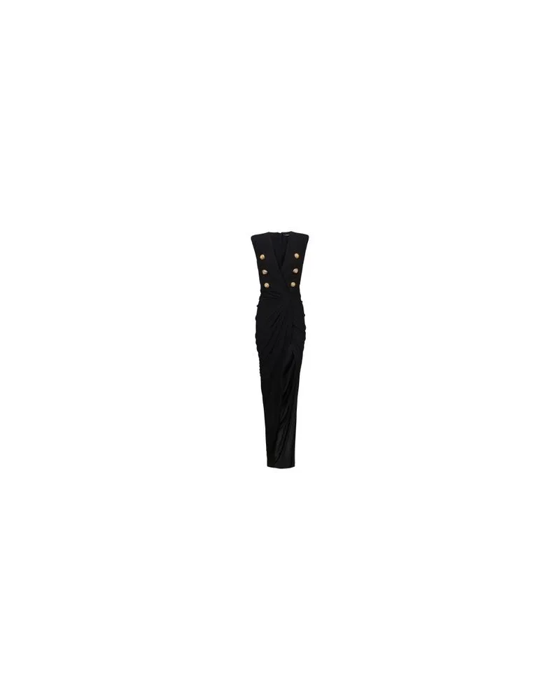 Balmain Langes Kostümkleid Black