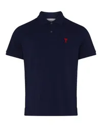 AMI Paris Poloshirt Ami de Cœur Navy