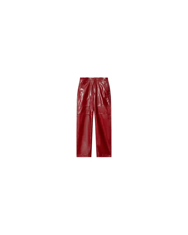 Isabel Marant Lederhose Valka Red
