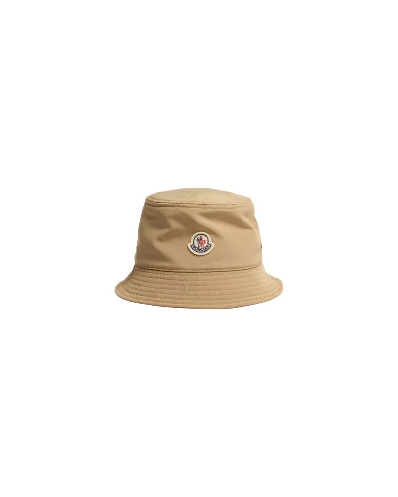 Moncler Logo bucket hat Beige