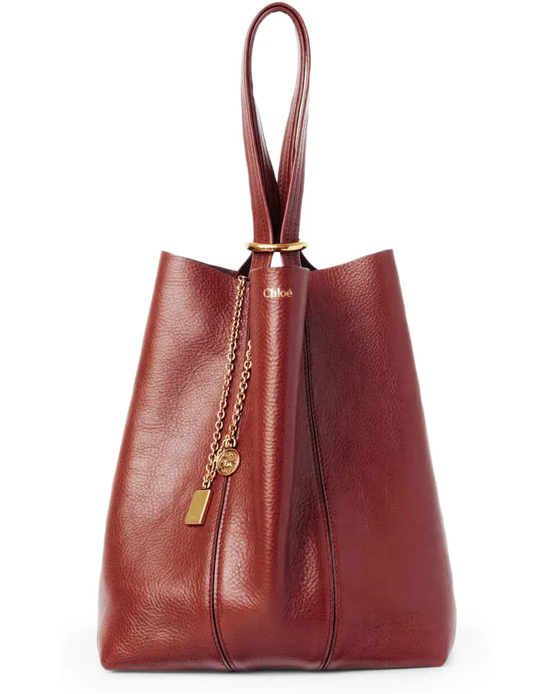 Chloé Cabas-Tasche aus genarbtem Leder Chloé Spin 
