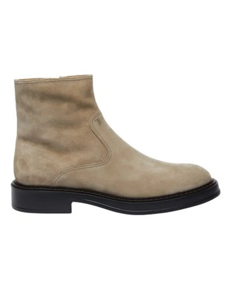 TOD'S Stiefeletten Zipit Beige