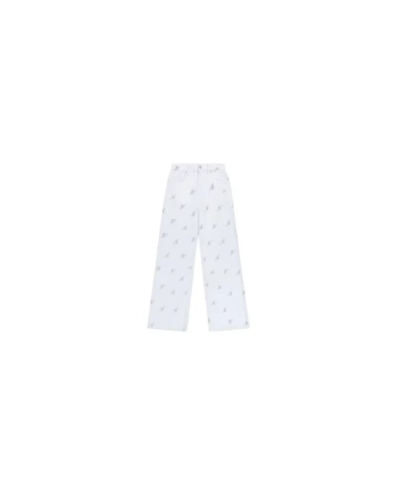 Axel Arigato Clara Jeans mit weitem Bein White