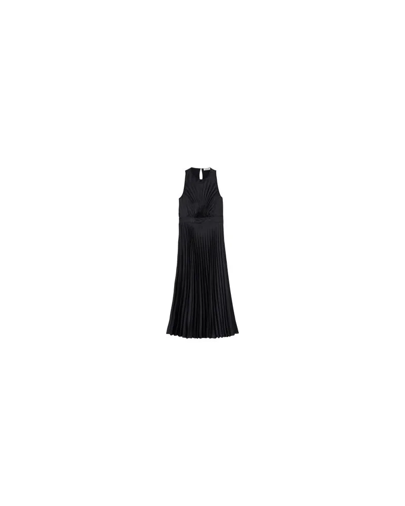 Sandro Langes Plisseekleid Black