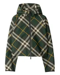 Burberry Karierte Jacke Green