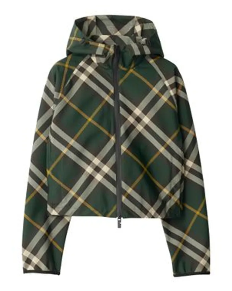 Burberry Karierte Jacke Green