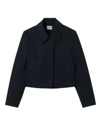 Claudie Pierlot Schwarze Wollmischung Boxjacke Black