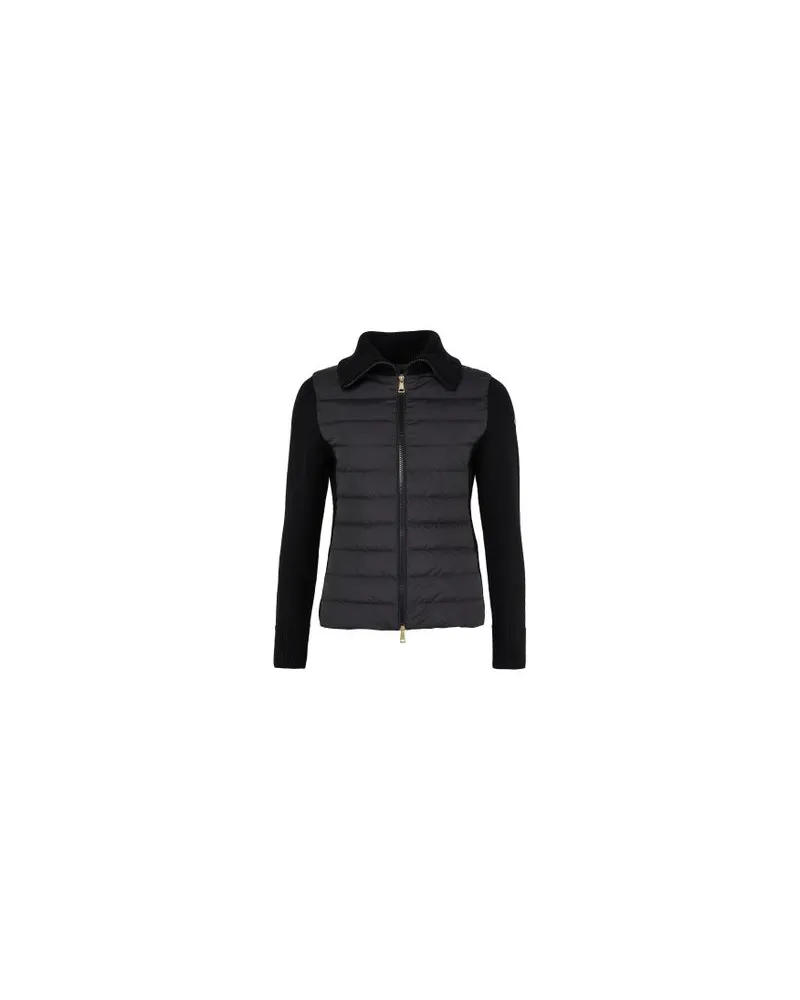 Moncler Bi-material jacket Black