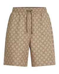 Karl Lagerfeld Shorts mit Kreis-Logo Beige