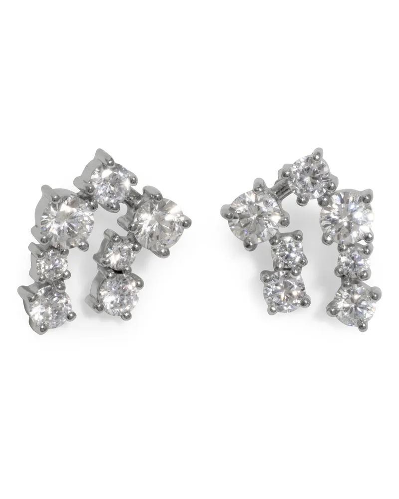 Completedworks Rhodinierte Ohrringe mit Zirkonias 
