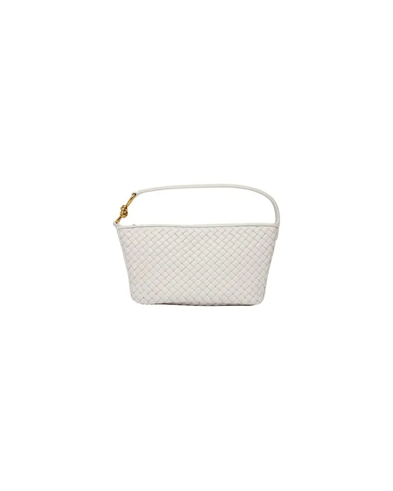 Bottega Veneta Tasche Hobo Knot kleine Größe White