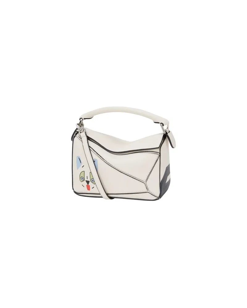 Loewe Kleine Tasche Puzzle White