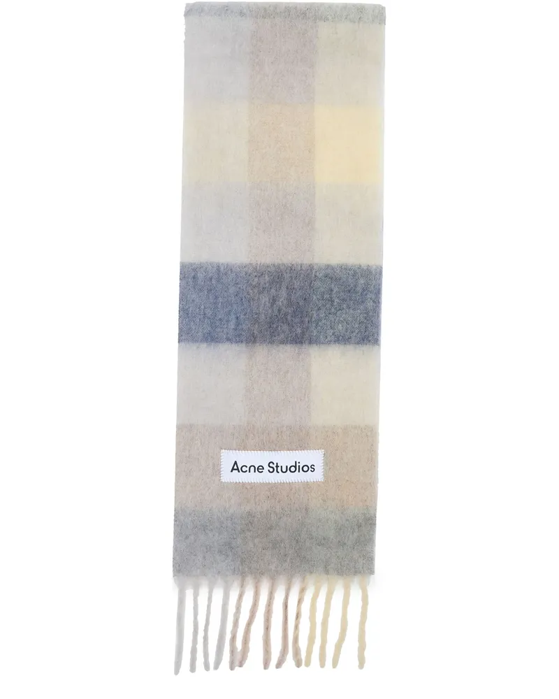 Acne Studios Fransenschal Vally Yellow
