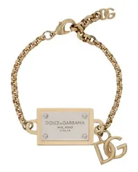 Dolce & Gabbana Armband mit DG- und Logo-Tag Gold