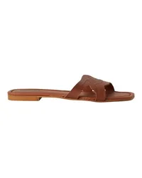 Karl Lagerfeld Brio Signature-Sandalen mit Zierausschnitten Brown