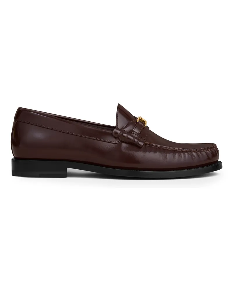 Celine Luco Triomphe-loafer in poliertes stierleder 