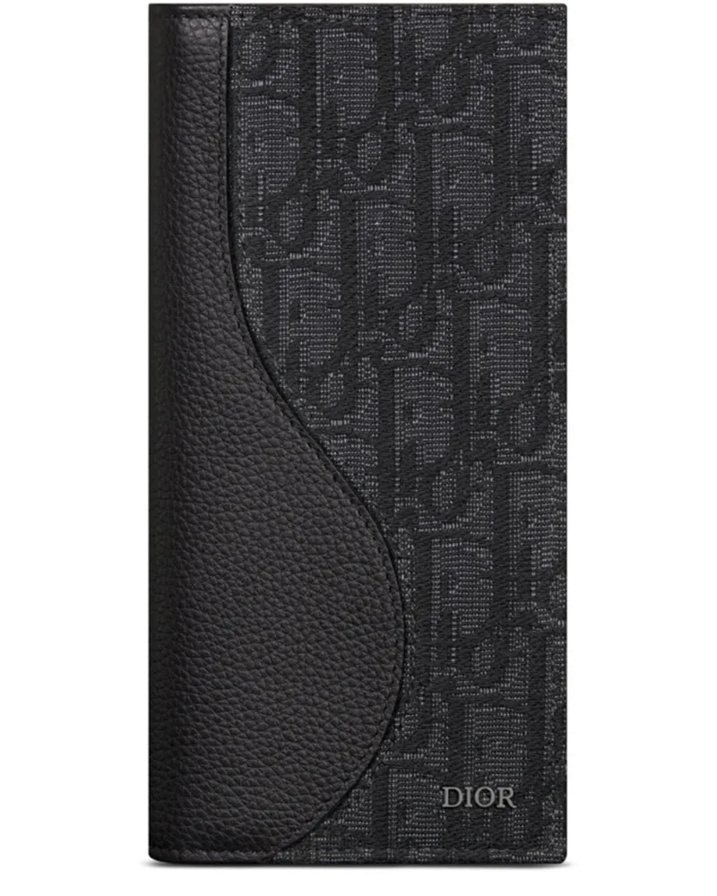 Dior Langes Saddle Portemonnaie im Hochformat Black