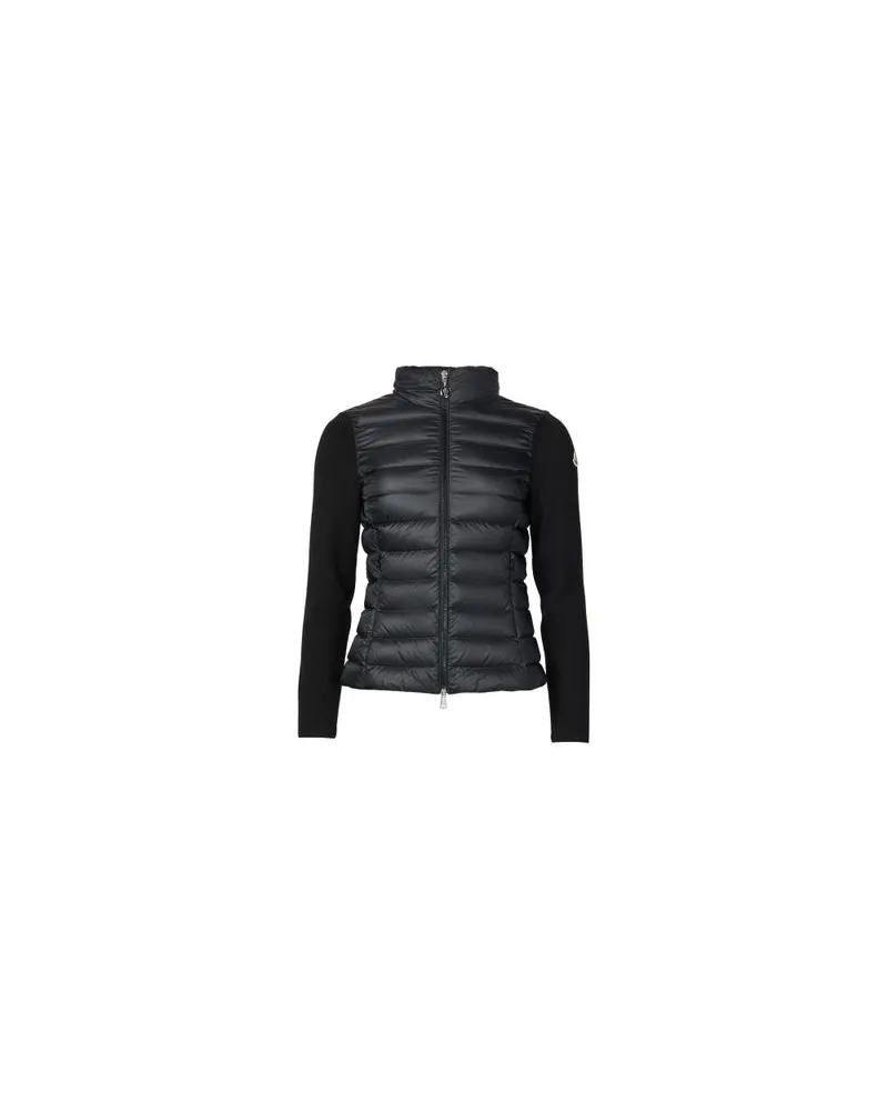 Moncler Bi-material jacket Black