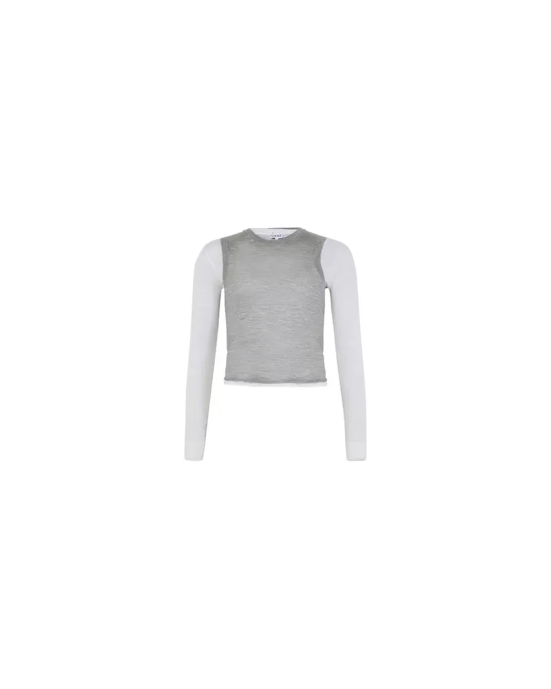 Loewe Kaschmirpullover mit Drapierung Grey