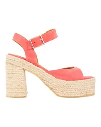 Bobbies Espadrilles mit Keilabsatz Ruby Pink