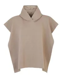 Fendi Poncho mit Kapuze Grey