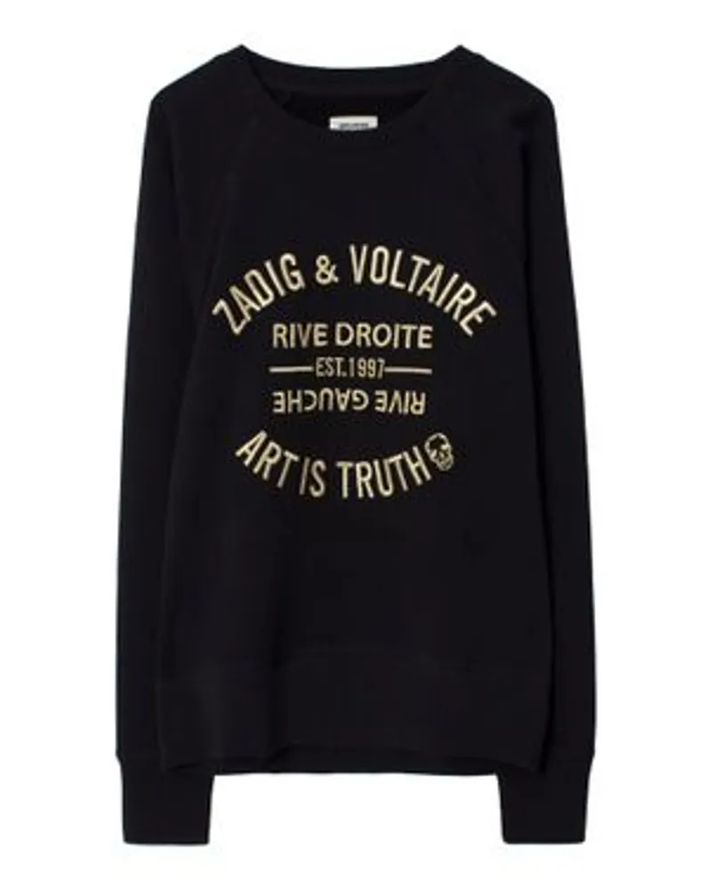 Zadig & Voltaire Sweatshirt Upper Blason Bestickt Black