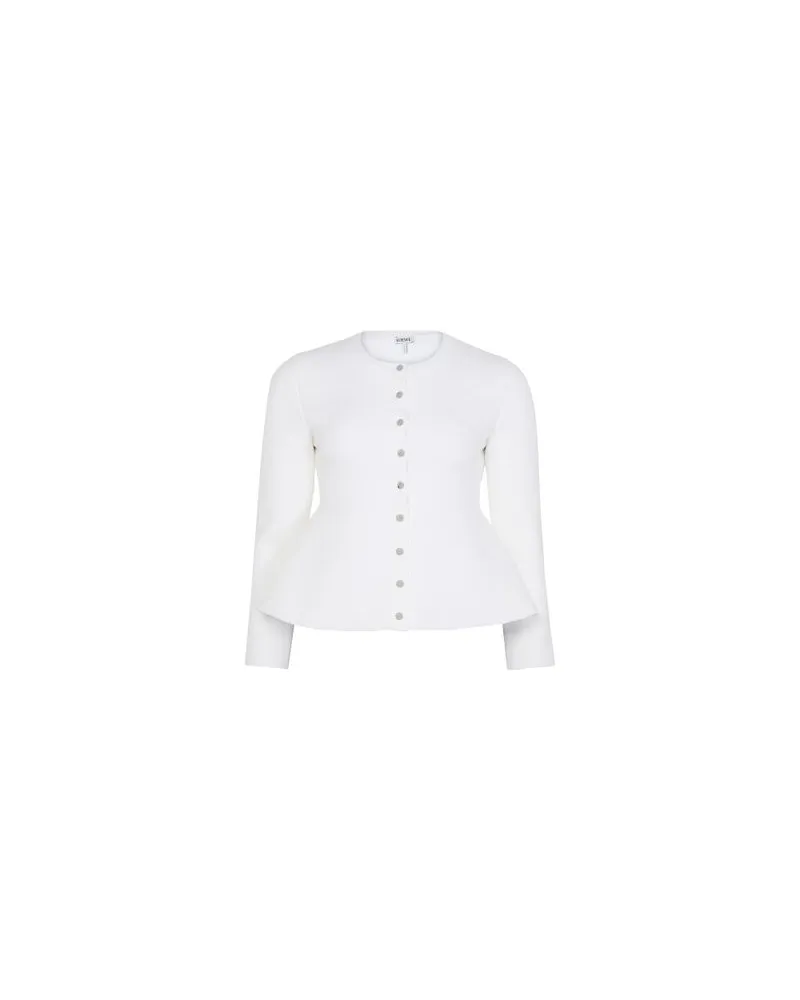 Bottega Veneta Hemdkleid White