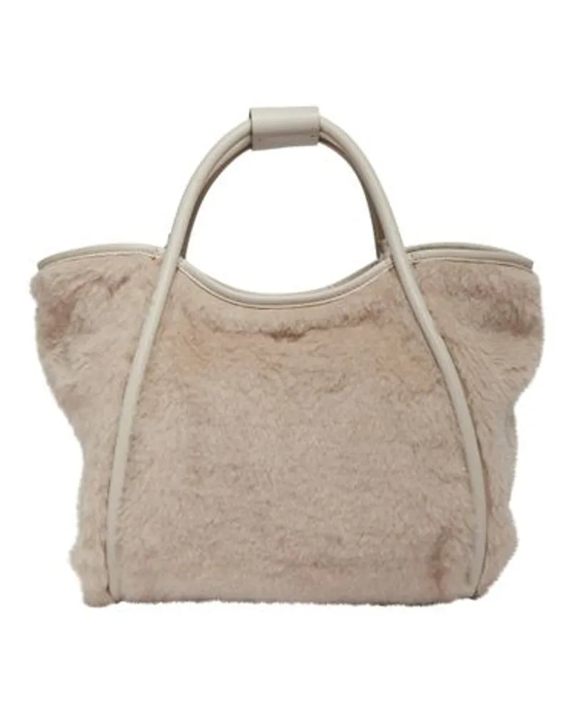 Max Mara Tasche Tmarins mit Tragegriff Beige