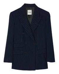 Sandro Gestreifter Blazer Black