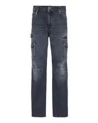 Balmain Cargohose in Used-Optik Black