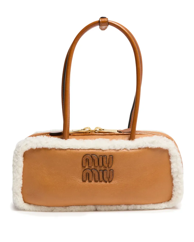 Miu Miu Kleine Tasche Beau aus Shearling 