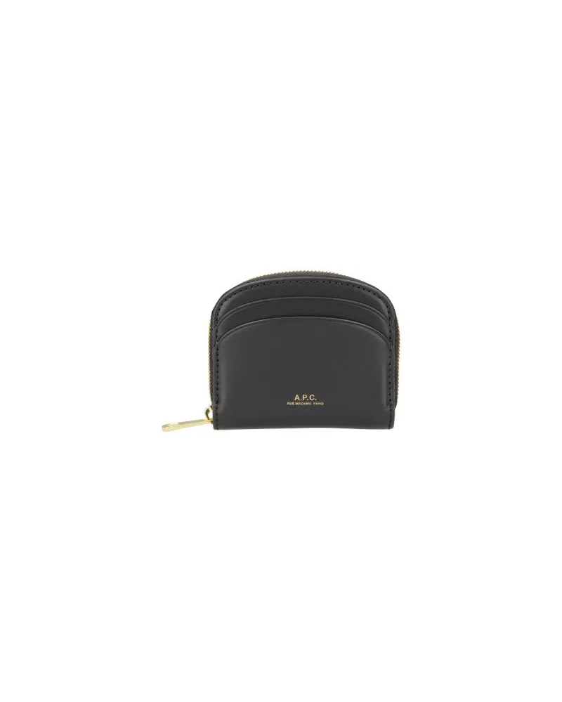 A.P.C. Demi-Lune mini wallet Black