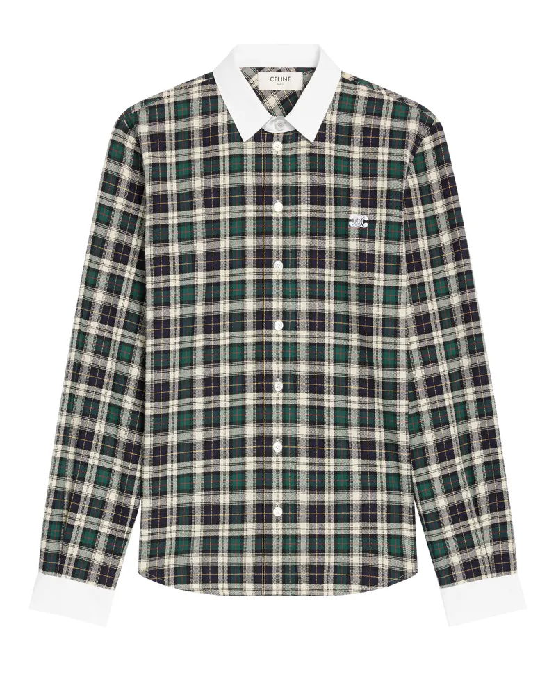 Celine Mia hemd aus tartan-baumwolle 