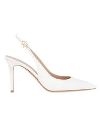 Gianvito Rossi Sling-Pumps Ribbon 85 White