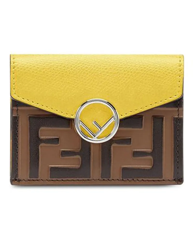 Fendi Micro Trifold F is Fendi Brown