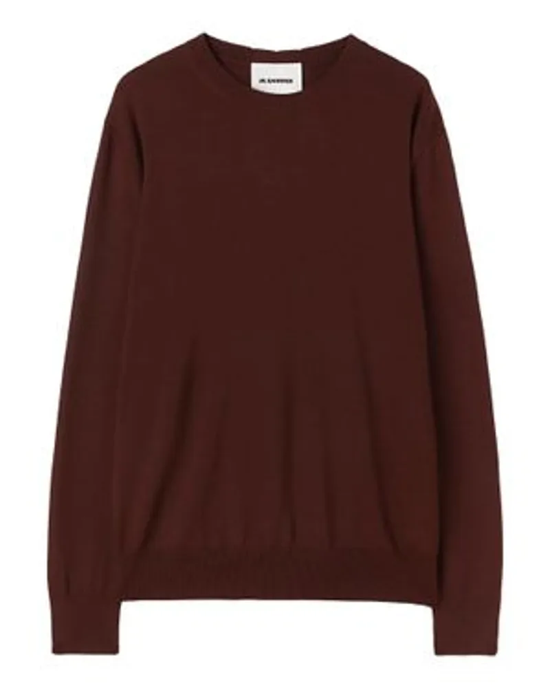 Jil Sander Pullover mit Rundhalsausschnitt Brown