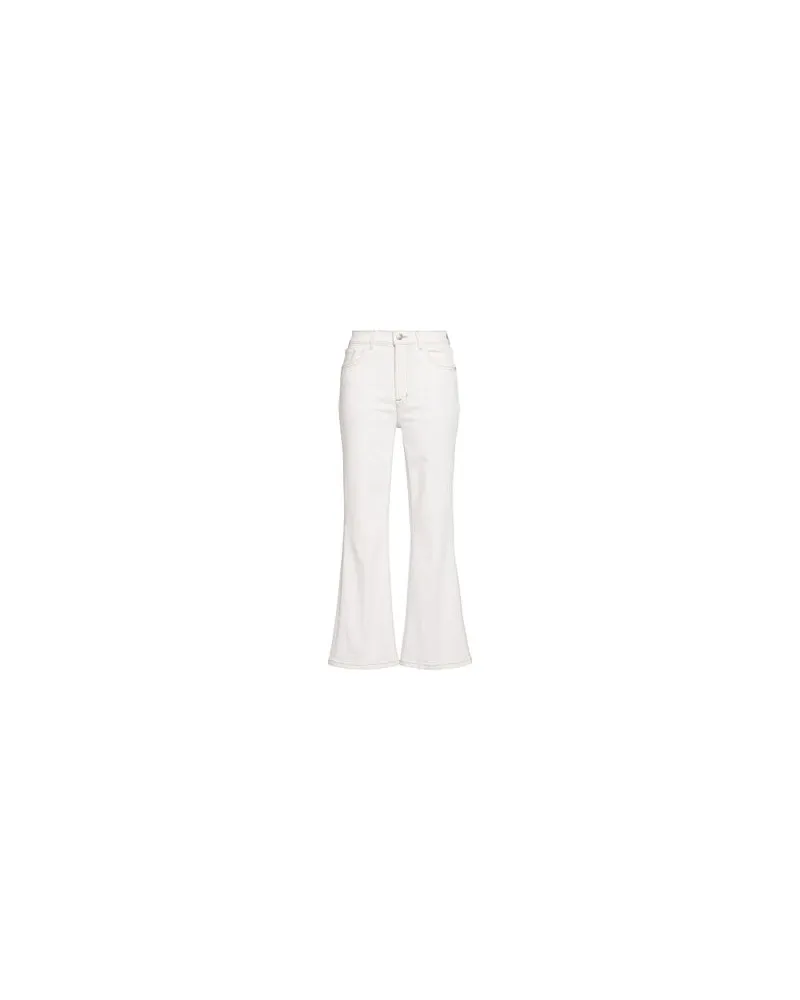 Current/Elliot Verkürzte Bootcut-Jeans The Boulevard White