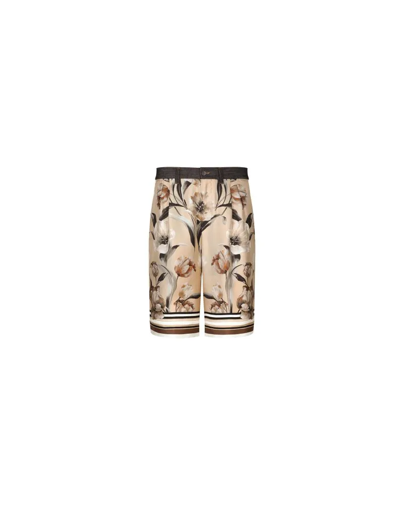 Dolce & Gabbana Lange Shorts, vorn Multicolor