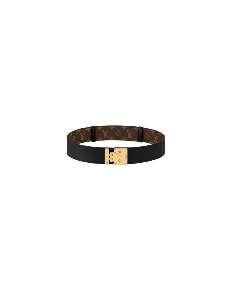 Louis Vuitton S-Lock Belt Gürtel 50 mm Black