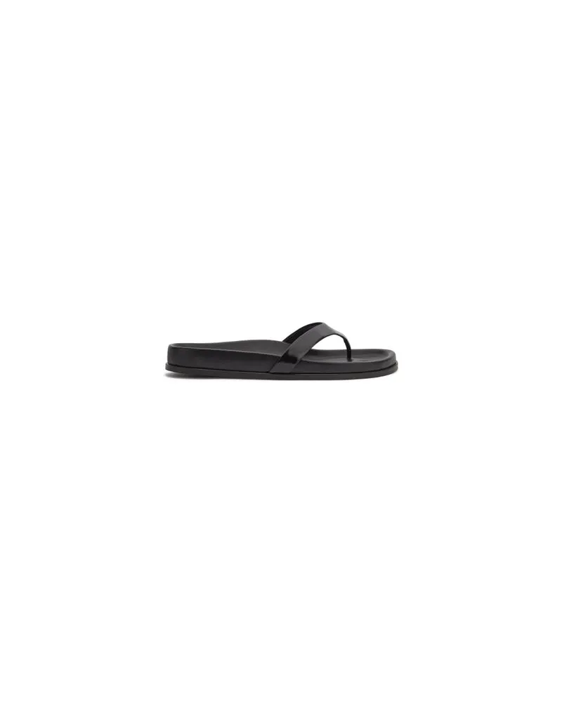 Totême Sandalen aus Naplack mit Schnellverschluss Black