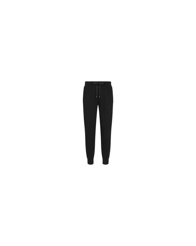 Dolce & Gabbana Stretch-Jogginghose mit Stickerei Black