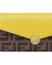 Fendi Langes Portemonnaie Yellow