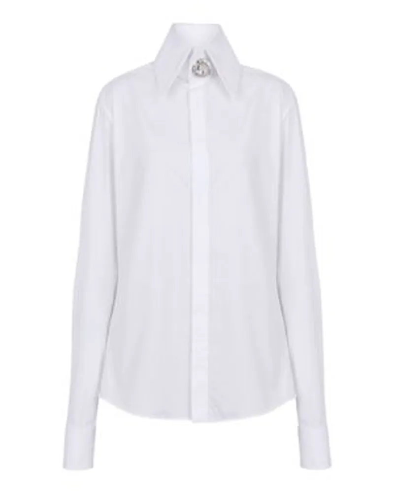 Balmain Popeline-Shirt White