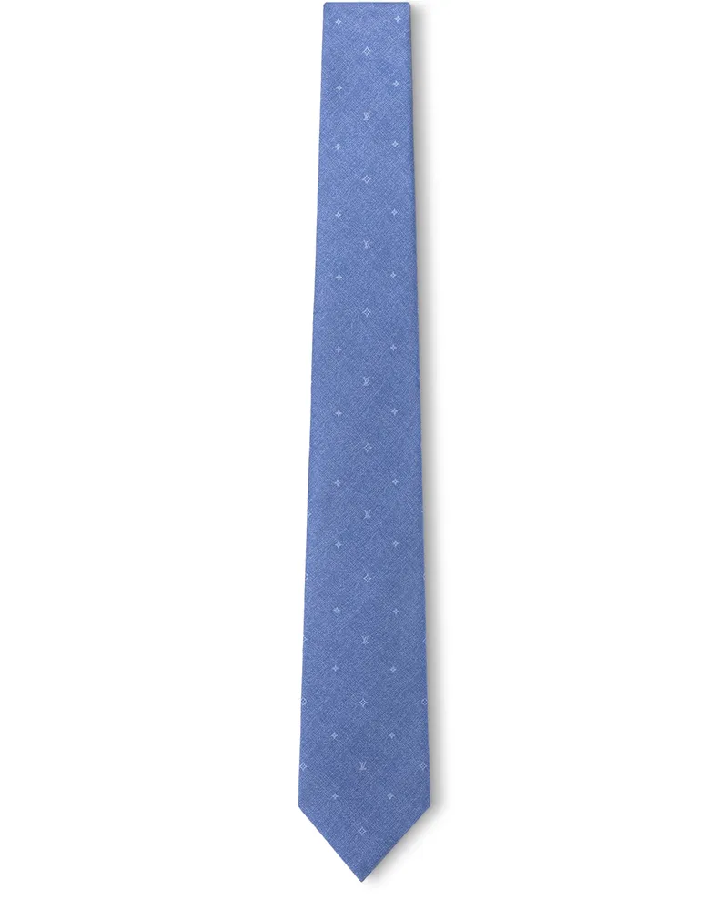 Louis Vuitton Constellation Denim Krawatte Blue
