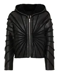 Rick Owens Versiegelte Windjacke Black